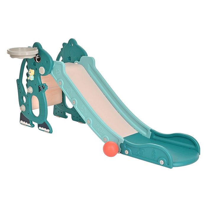 Детская горка Pituso Викки с баскетбольным кольцом Blue/Голубой — фото 6