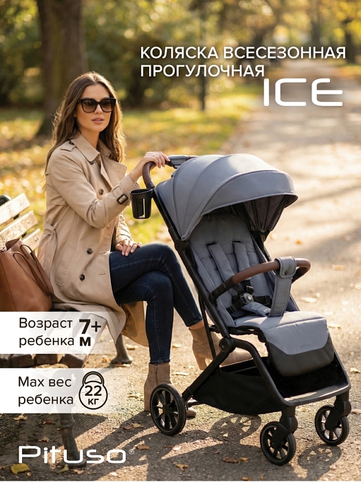 Прогулочная коляска Pituso Ice Graphite — фото 1