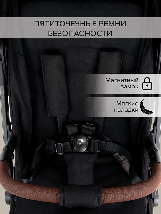 Прогулочная коляска Pituso Ice Black — фото 12