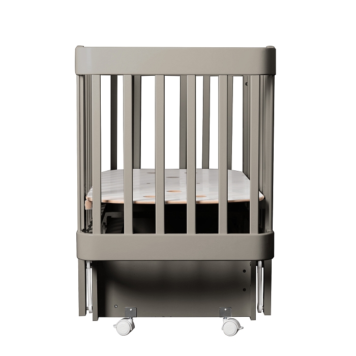 Кровать детская Pituso Helen маятник/автостенка/колесо Капучино — фото 3