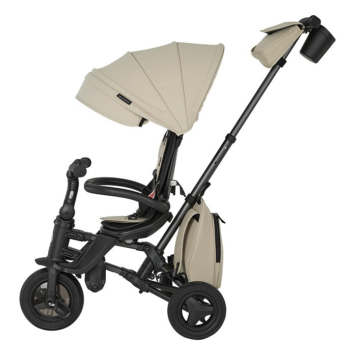 Велосипед трехколесный складной Qplay Nova+ Карбон бежевый — фото 2