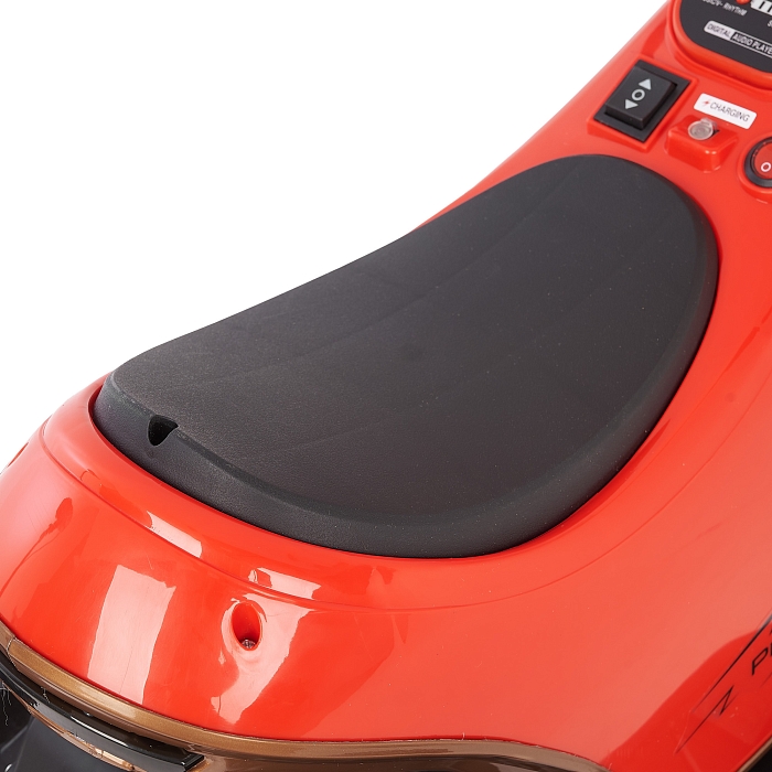 Электромотоцикл Pituso 6V/7Ah с двойным приводом красный — фото 9