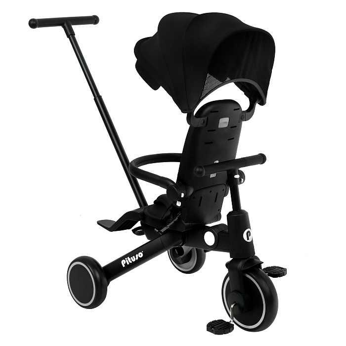 Велосипед трехколесный Pituso Leve Pro Black/Черный — фото 15