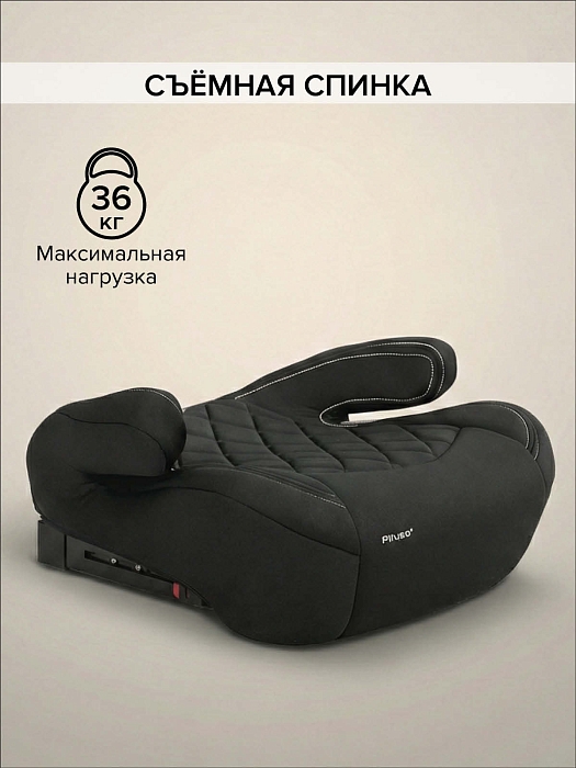 Автокресло группы 2/3 (15-36 кг) Pituso Arse i-Size Black/Черный — фото 7
