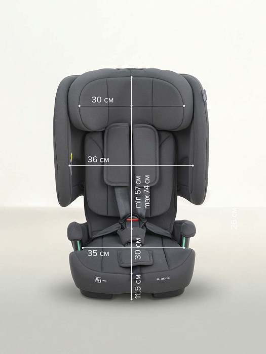 Автокресло группы 2/3 (15-36 кг) Pituso Prados Pro IsoFix Graphite/Графит — фото 10