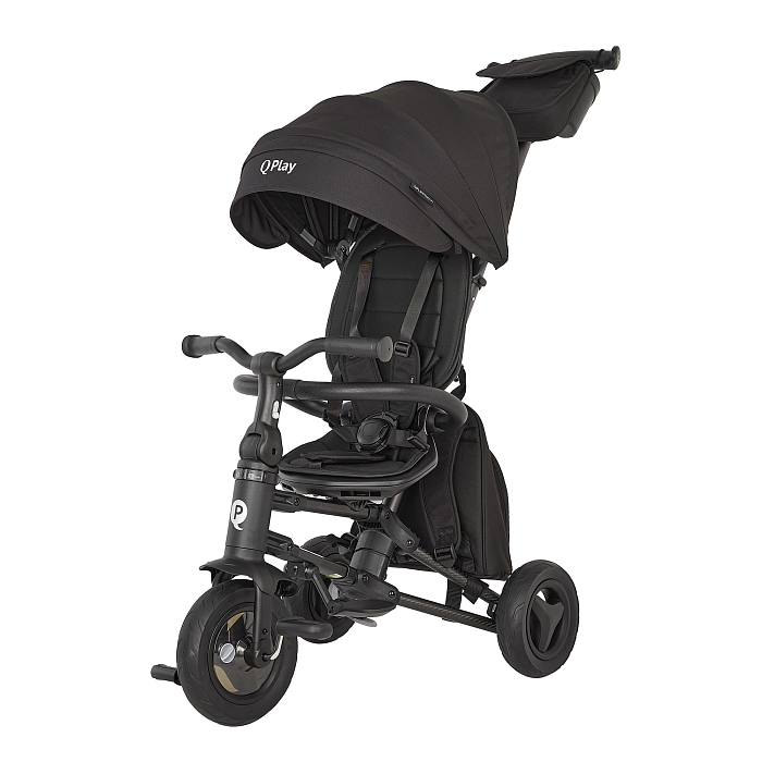 Велосипед трехколесный складной Qplay Nova+ Карбон черный — фото 6