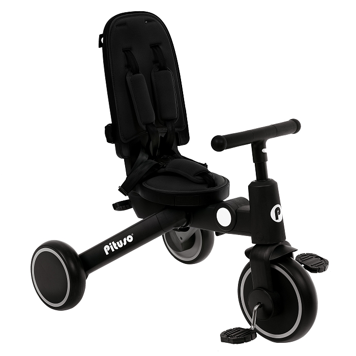 Велосипед трехколесный Pituso Leve Pro Black/Черный — фото 16