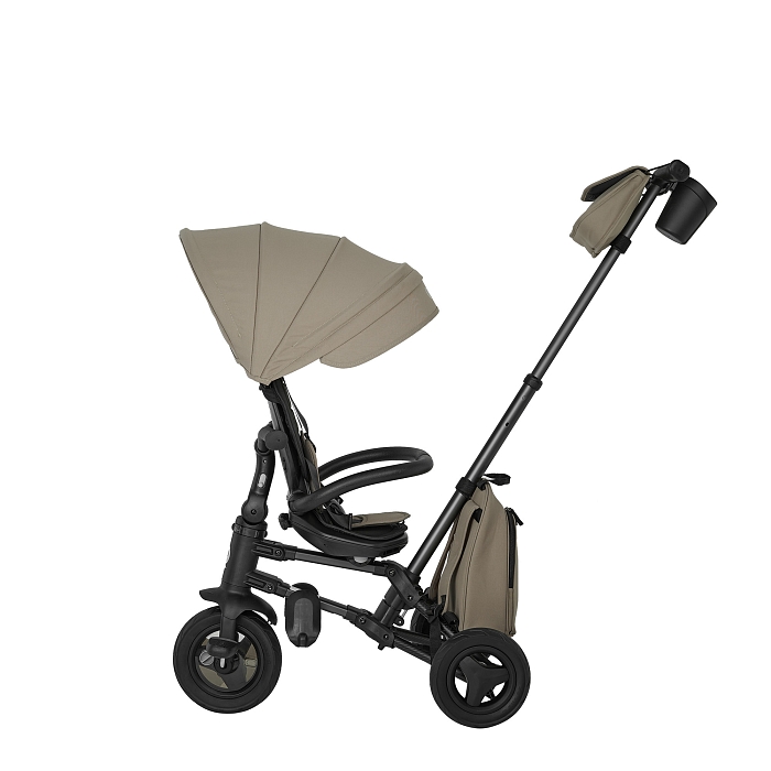 Велосипед трехколесный складной Qplay Nova+ Карбон кофе — фото 4