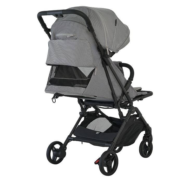 Прогулочная коляска Pituso Pera Plus серая — фото 18