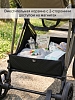 Прогулочная коляска Pituso Carbon RX бежевая с золотой рамой — фото 5