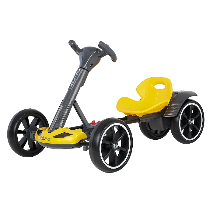 Электрокартинг складной Pituso 3010230AR с пультом управления желтый — фото 5