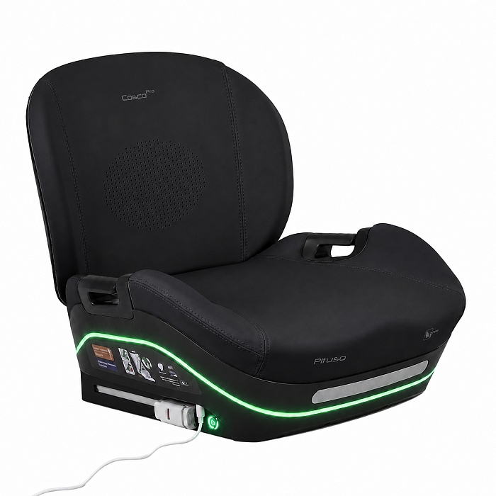 Автокресло группы 2/3 (15-36 кг) Pituso Cosco Pro (i-Size) Black/Черный leather/кожа — фото 18