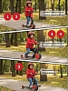 Трехколесный самокат 5 в 1 Pituso HD-200 Red красный — фото 2