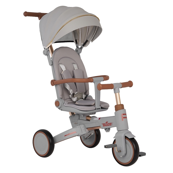 Велосипед трехколесный складной Pituso Blaze Grey/Серый — фото 1