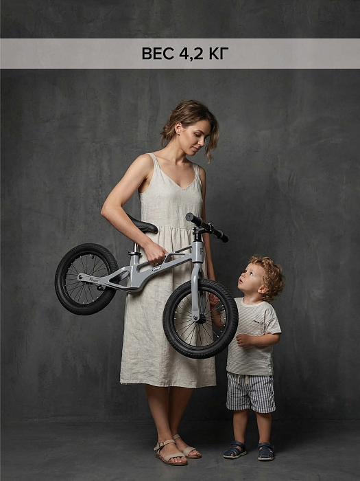 Беговел Pituso Spark магниевая рама Light Grey/Светло серый — фото 3