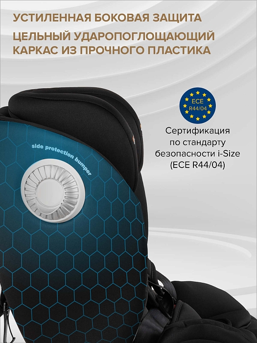 Автокресло 0-36 кг Pituso Roys+ Black, Black Inlay /Черный,Черный вкладыш — фото 8