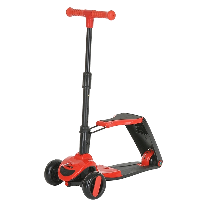 Трехколесный самокат Pituso 2в1 HD-S8 Red/красный — фото 13
