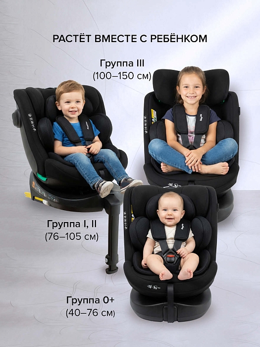 Автокресло группы 0/1/2/3 (0-36 кг) Pituso Roys Lux i-Size Black/черный — фото 3