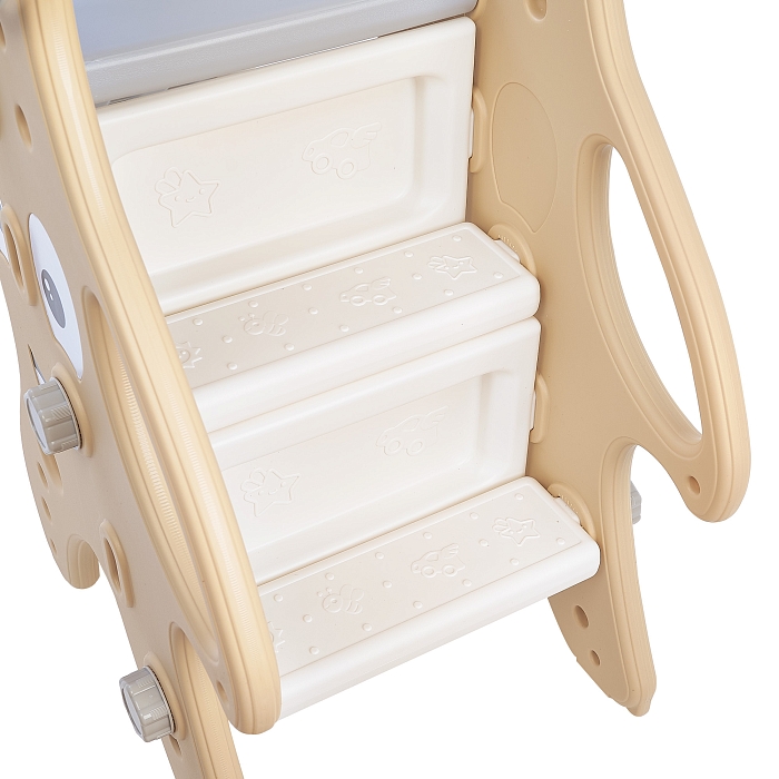 Детская горка Pituso с баскетбольным кольцом Морская звезда Бежевый — фото 9