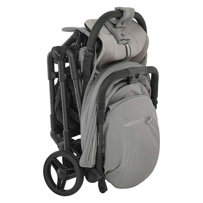 Прогулочная коляска Pituso Pera Plus серая — фото 35