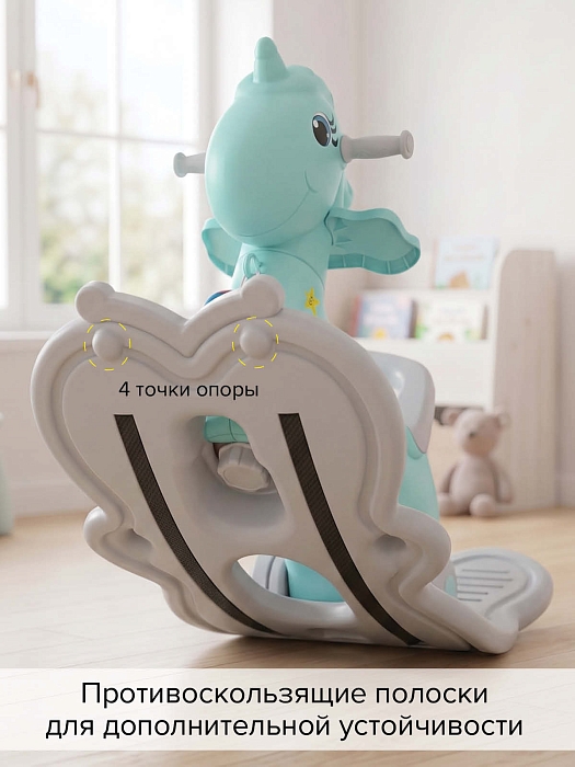 Качалка-каталка Pituso Ангел голубой — фото 10