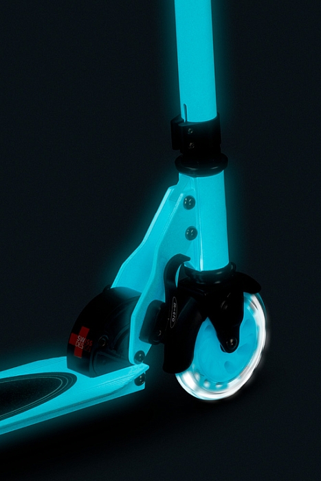 Самокат Micro Sprite Glow (светится в темноте) LED, Белый — фото 10