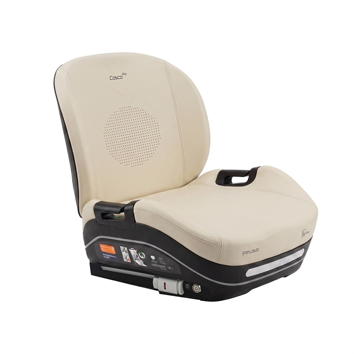 Автокресло группы 2/3 (15-36 кг) Pituso COSCO PRO (i-Size) Beige/Бежевый leather/кожа — фото 1