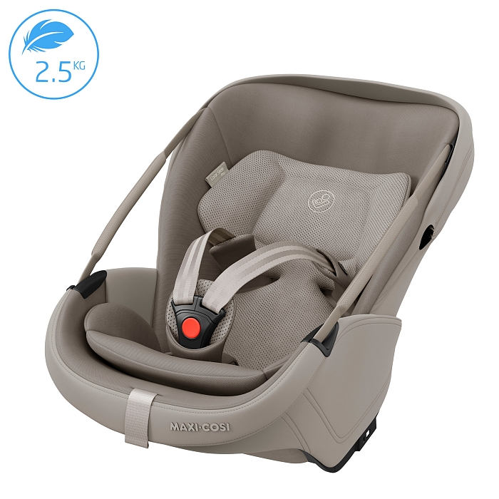 Автокресло группы 0+ (0-13 кг) Maxi-Cosi  Coral Slide Pro песочный — фото 7