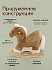 Качалка с сиденьем Pituso Лошадка, плюшевая, музыкальная, Бежевый — фото 7