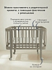 Кровать детская Pituso Olivia маятник/ящик/автостенка/колесо 120х60 см Капучино — фото 3