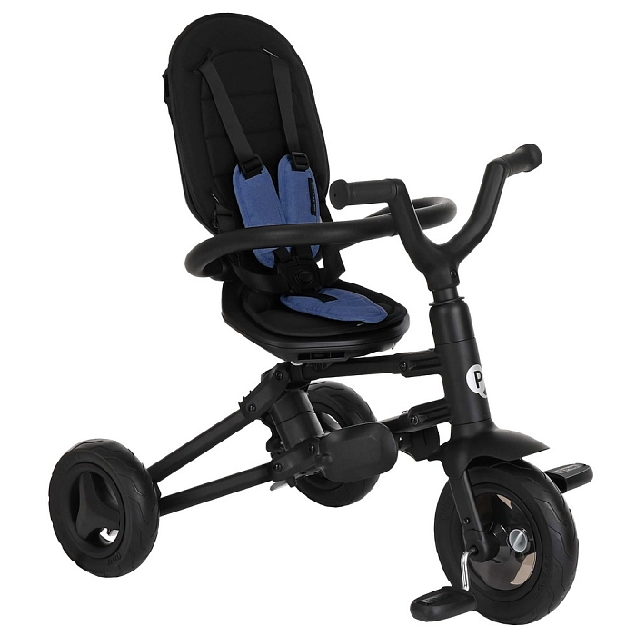 Велосипед трехколесный складной QPlay Nova 2023 Blue/black/Сине-черный — фото 17