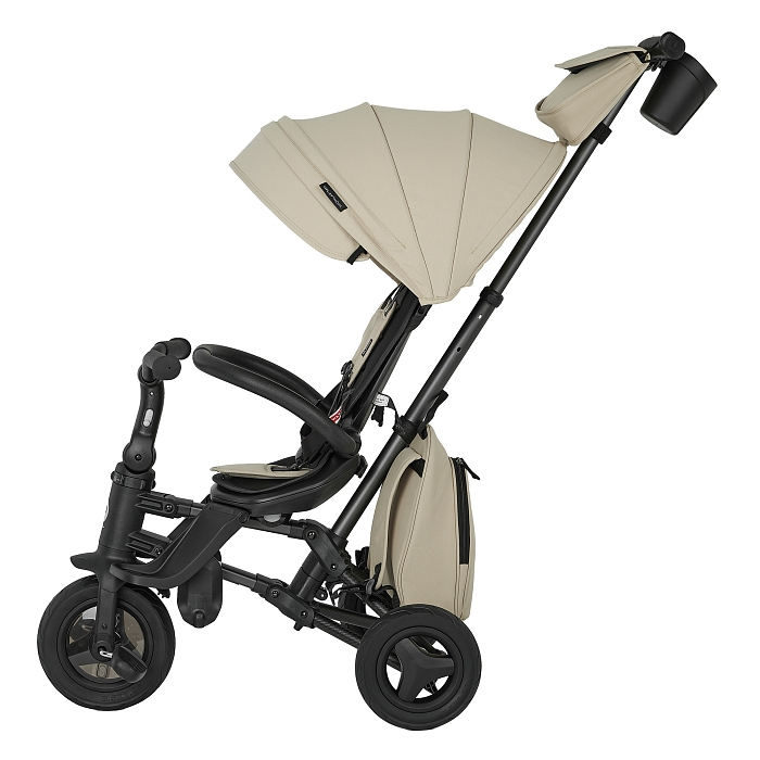 Велосипед трехколесный складной Qplay Nova+ Карбон бежевый — фото 3