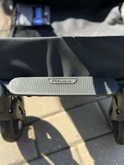 Прогулочная коляска Pituso Pera Plus серая — фото 7