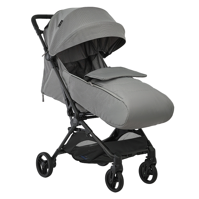 Прогулочная коляска Pituso Pera Plus серая — фото 13