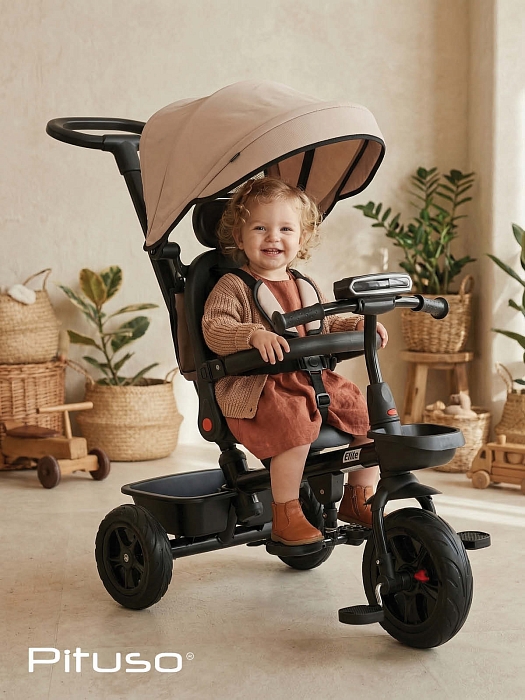 Велосипед трехколесный Pituso Elite 2026 Beige/бежевый — фото 2