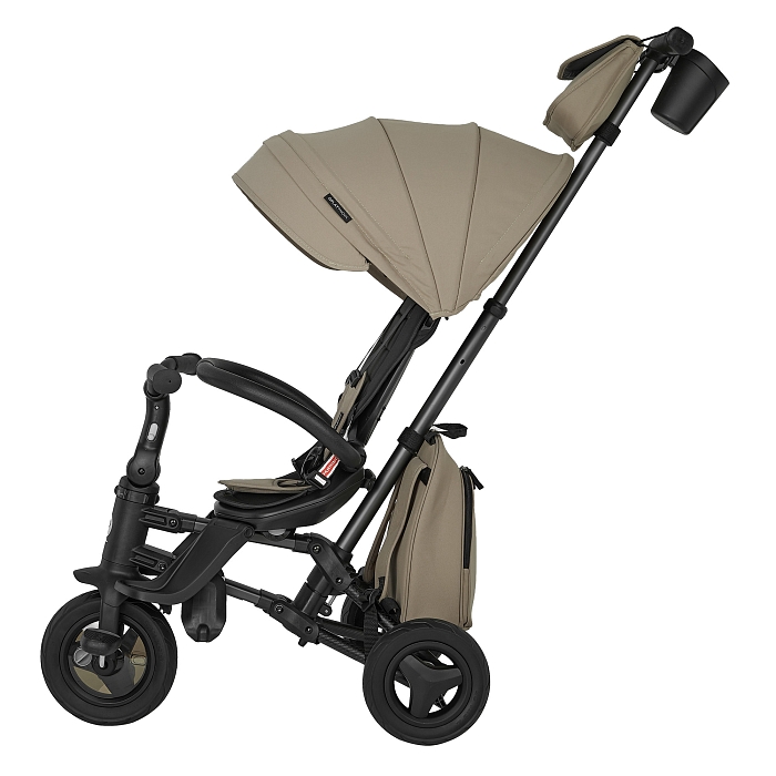 Велосипед трехколесный складной Qplay Nova+ Карбон кофе — фото 3