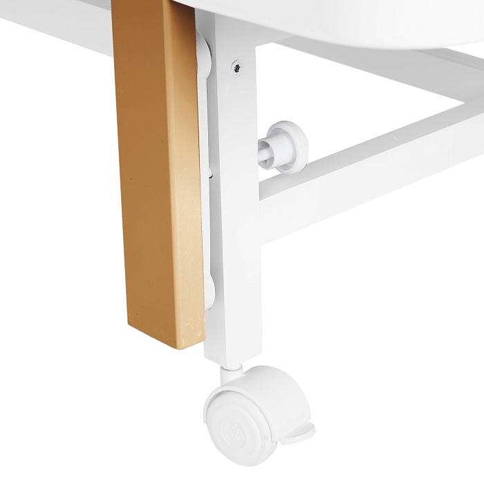 Кровать приставная Pituso Mirelle маятник/автостенка Белый-Бук — фото 11