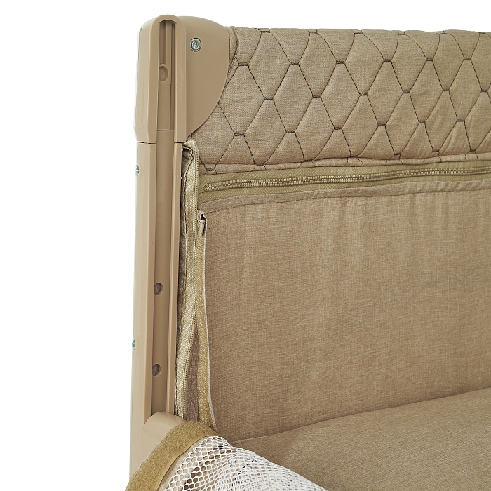 Манеж-кровать Pituso Valencia с опускающимся бортиком Бежевый — фото 10