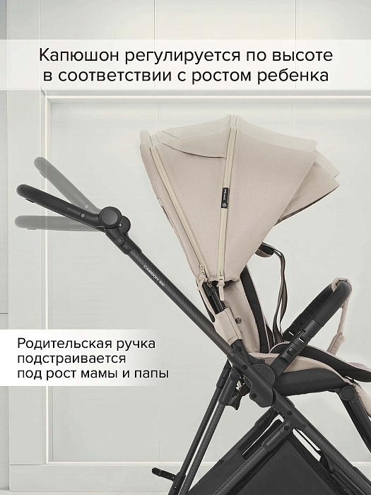 Прогулочная коляска Pituso Carbon RX песочная — фото 14