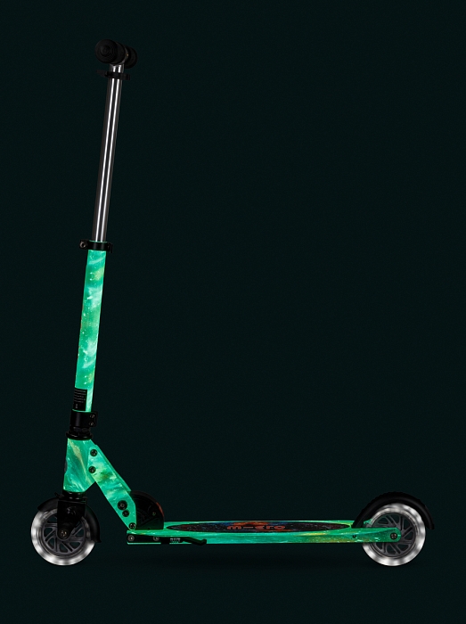 Самокат Micro Sprite Glow (светится в темноте) LED, Art Млечный путь — фото 10