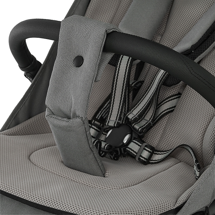 Прогулочная коляска Pituso Pera Plus серая — фото 23