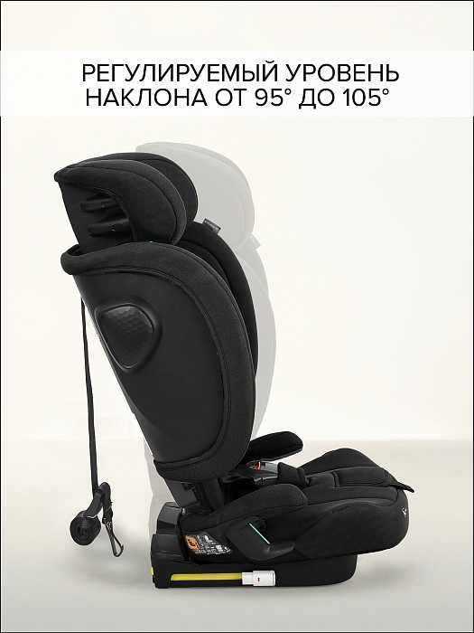 Автокресло группы 2/3 (15-36 кг) Pituso Prados Pro IsoFix Black/Черный — фото 12