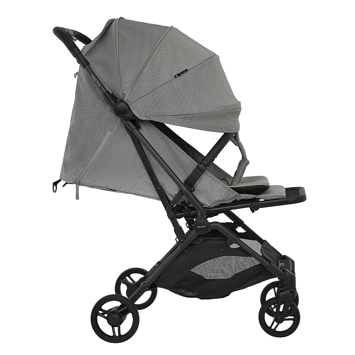 Прогулочная коляска Pituso Pera Plus серая — фото 15