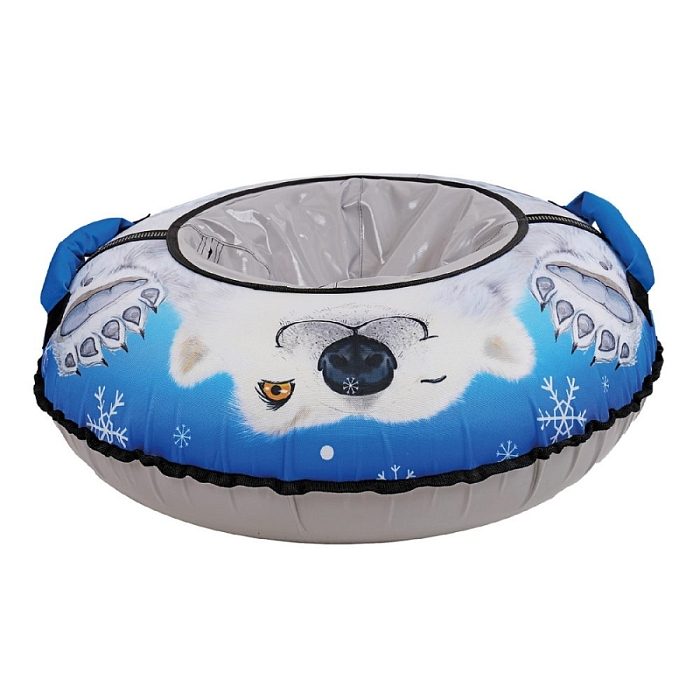 Тюбинг Ника D 70 см с круговым дизайном с Белым медведем — фото 1