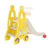 Детская горка Pituso с баскетбольным кольцом Суперкар Yellow/Желтый — фото 6