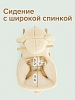 Качалка-каталка с сиденьем Pituso Бедлингтон с колесами, плюшевая, музыкальная, молочный — фото 6