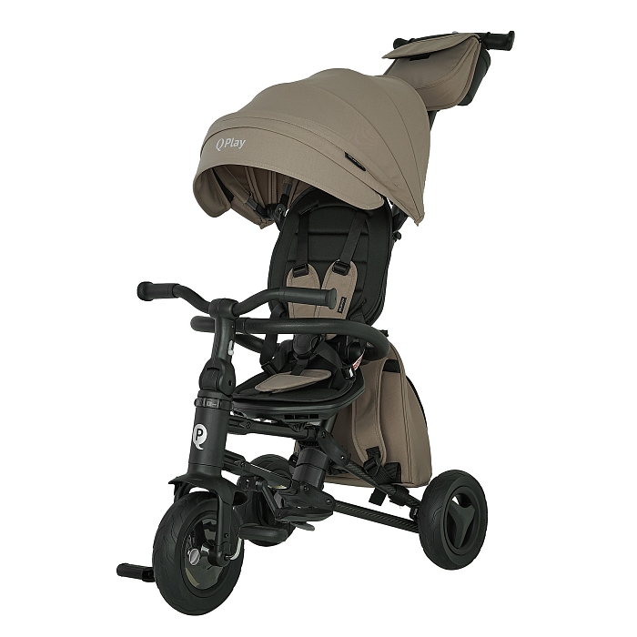 Велосипед трехколесный складной Qplay Nova+ Карбон кофе — фото 6