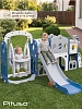 Горка-комплекс Pituso Little Prodigy (горка/качели/баскет.кольцо) Blue/White/Синий — фото 3