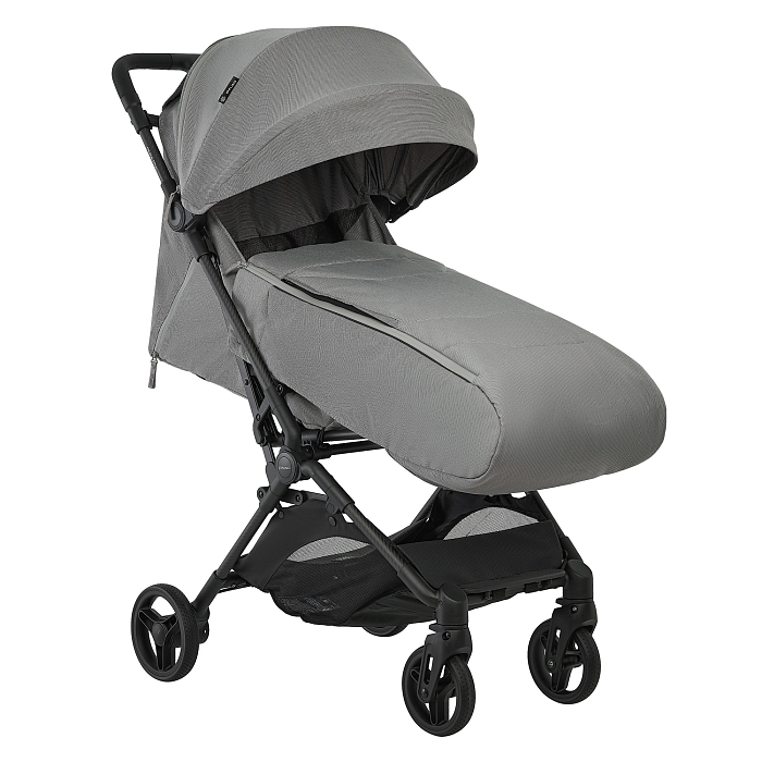 Прогулочная коляска Pituso Pera Plus серая — фото 11