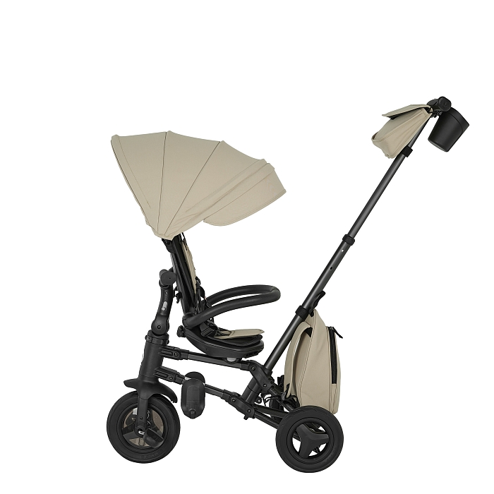 Велосипед трехколесный складной Qplay Nova+ Карбон бежевый — фото 4